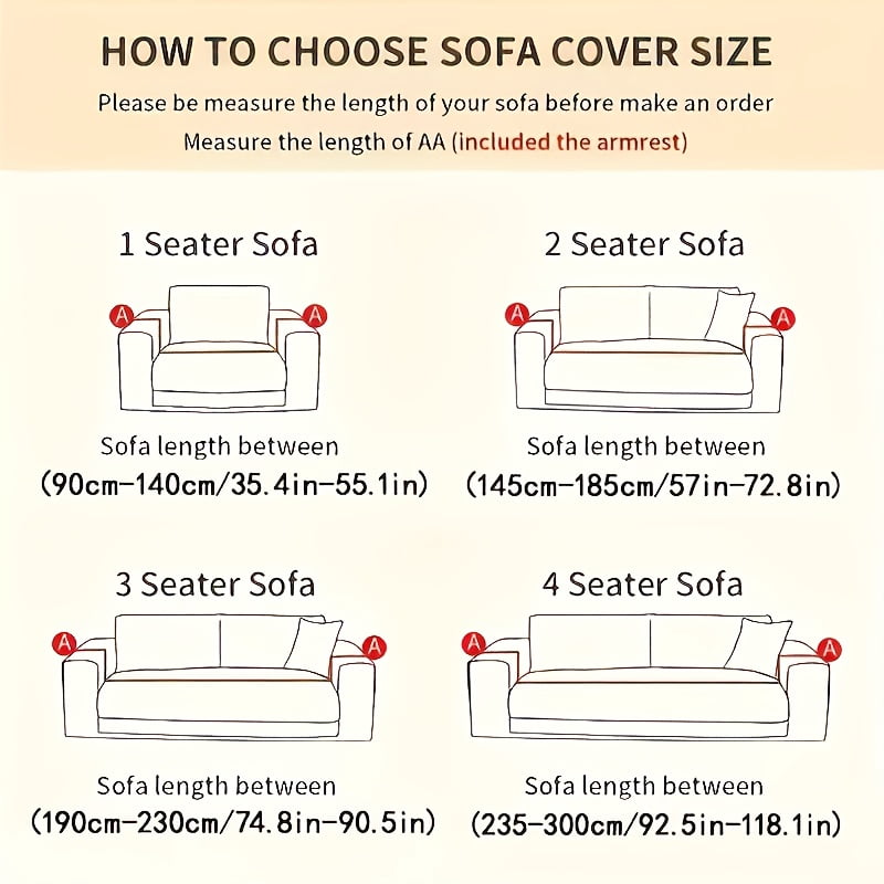 1pc New Jacquard Sofa Cover, Stretchable and Non-Deforming, Machine Washable, Suitable for All Seasons, Pet-Friendly, Ideal for Office, Living Room, Home Decor (Includes Bonus Pillowcase)