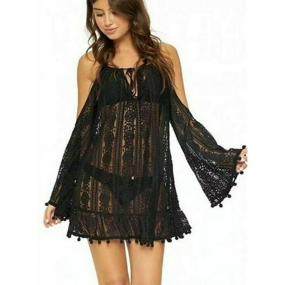 PilyQ MIDNIGHT Cara Dress Cover-Up, US X-Small/Small