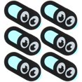 thumbnail image 1 of OULII 6 PCS Computer Webcam Accessories ABS Black Camera Covering for Travel, 1 of 4