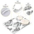 thumbnail image 4 of Kitchen Drying Mat 18x24In Drying Dish Mat Dish Drying Mats Kitchen Countertop Multi-Function Drain Drying Mat Kitchen Table Gray Flowers Seamless, 4 of 8