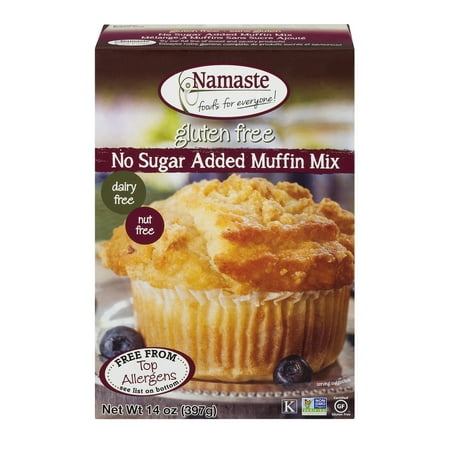 - Namaste Foods Gluten Free No Sugar Added Muffin Mix, 14 oz