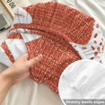 thumbnail image 4 of Twin Sze Fitted Sheet Set - Coastal Starfish 2 Piece Bedding Sets 16" Deep Pocket Fitted Sheet with 1 Pillowcase, Terracotta Red Nautical Vintage Marine Life Brushed Microfiber Hotel Bed Sheets, 4 of 9