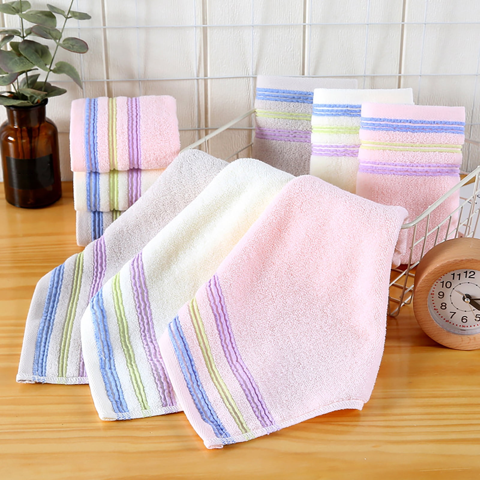 HYDa Bath Towel Lightweight Easy to Clean Baby Square Quick-dry Baby Towel  for Spa 