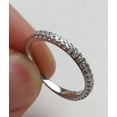 thumbnail image 2 of 2Ct Diamond Pave Wedding Stackable Ring 14K White Gold Plated, 2 of 2