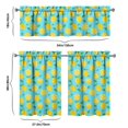 thumbnail image 6 of Kitchen Curtains 36 Inch Short - 3 Panel Set Lemon Print, Rod Pocket Window Curtains 100% Polyester, Cute Fruit Valance for Farmhouse, Cafe, Living Room, Bedroom, Easy Wash, 6 of 6