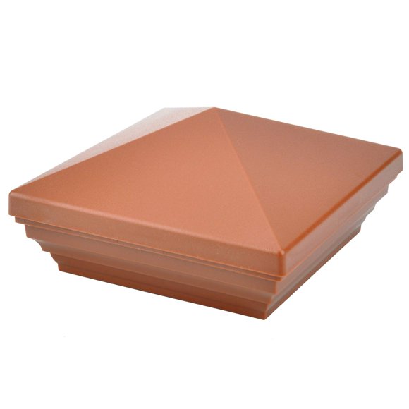 Gorra superior tipo pirámide Myard PNP 115445R para poste de 4x4 (10 unidades)