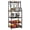 Black + Black, variant on MAROUTE 5-Tier Industrial Bakers Rack with Cabinet & Shelves – Microwave Stand with 2 Baskets, 8 Hooks – Black & Gray