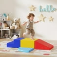 thumbnail image 2 of Qaba 4 Pieces Soft Play Foam Play Set for Climbing, Crawling, Multi-colored, 2 of 9