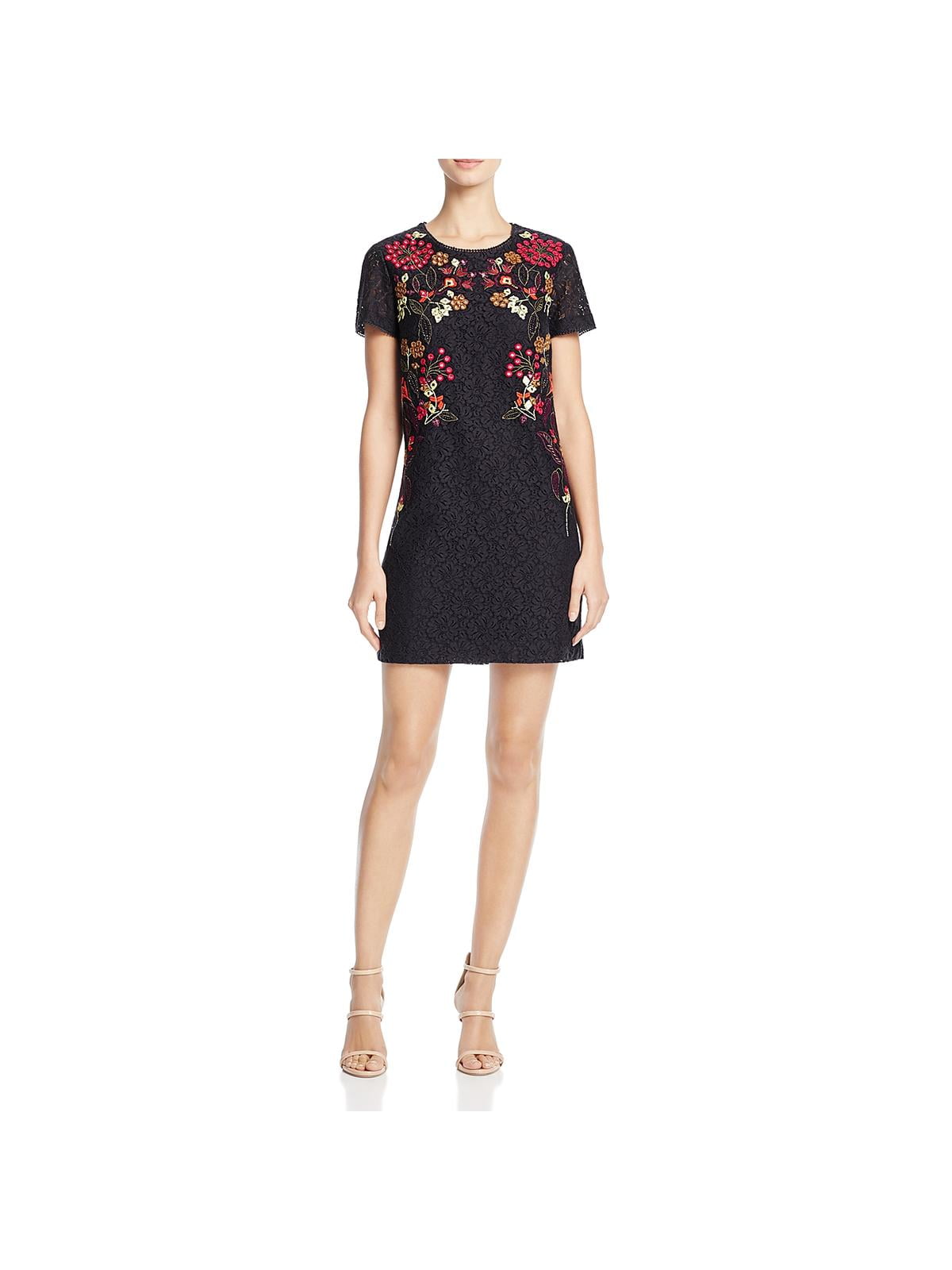 french connection black lace dress