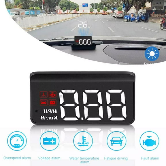 QHUDLV Heads-Up Display HUD,Windshield Projector Speedometer Digital Gauge for Car