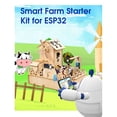 thumbnail image 2 of ACEBOTT QE002 ESP32 Smart Farm IoT Starter Kit Compatible with Arduino IDE Electronics Home Automation Coding Kit DIY Wooden House Building Sensor Set STEM Educational Set, 2 of 9
