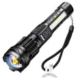 thumbnail image 2 of Clearance！Flashlight USB Rechargeable,Spotlight Flashlight, High Lumens Handheld Spotlight,LED Searchlight With Shoulder Strap For Emergency, Outages,Hunting,Hiking, Camping, 2 of 9