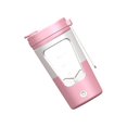 thumbnail image 4 of Powerful Electric Shaker Bottle 430ml for Protein Mixes Cocktail Milkshakes Pink, 4 of 8