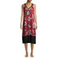 thumbnail image 5 of Secret Treasures Women's and Women's Plus Modern Midi Sleepwear Dress, 5 of 6