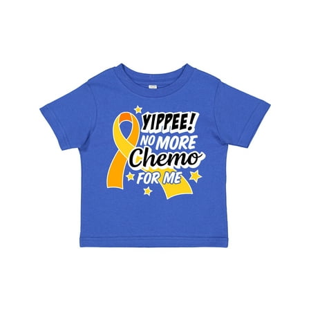 

Inktastic Chilhood Cancer Awareness Yippee No More Chemo for Me Boys or Girls Toddler T-Shirt