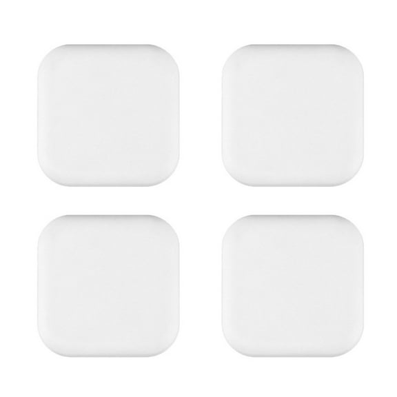 Mobutofu 4Pcs Door Knob Wall Shield Silicone White Square Home Use Wall Protection 1.8x1.8x0.5in