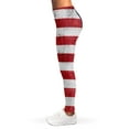 thumbnail image 3 of Grunge Usa Flag Print Leggings, American Flag Sexy Yoga Leggings For Women. Gifts For Us Independence Day, 4Th Of July., 3 of 5
