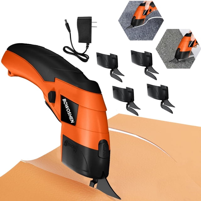Tijeras Inalámbricas Con 4 Cuchillas Herramienta De Corte Tijeras Para Tela Eléctricas Automático Resistente, Cortadora Portátil Para Cortar Tela, Cuero, Al