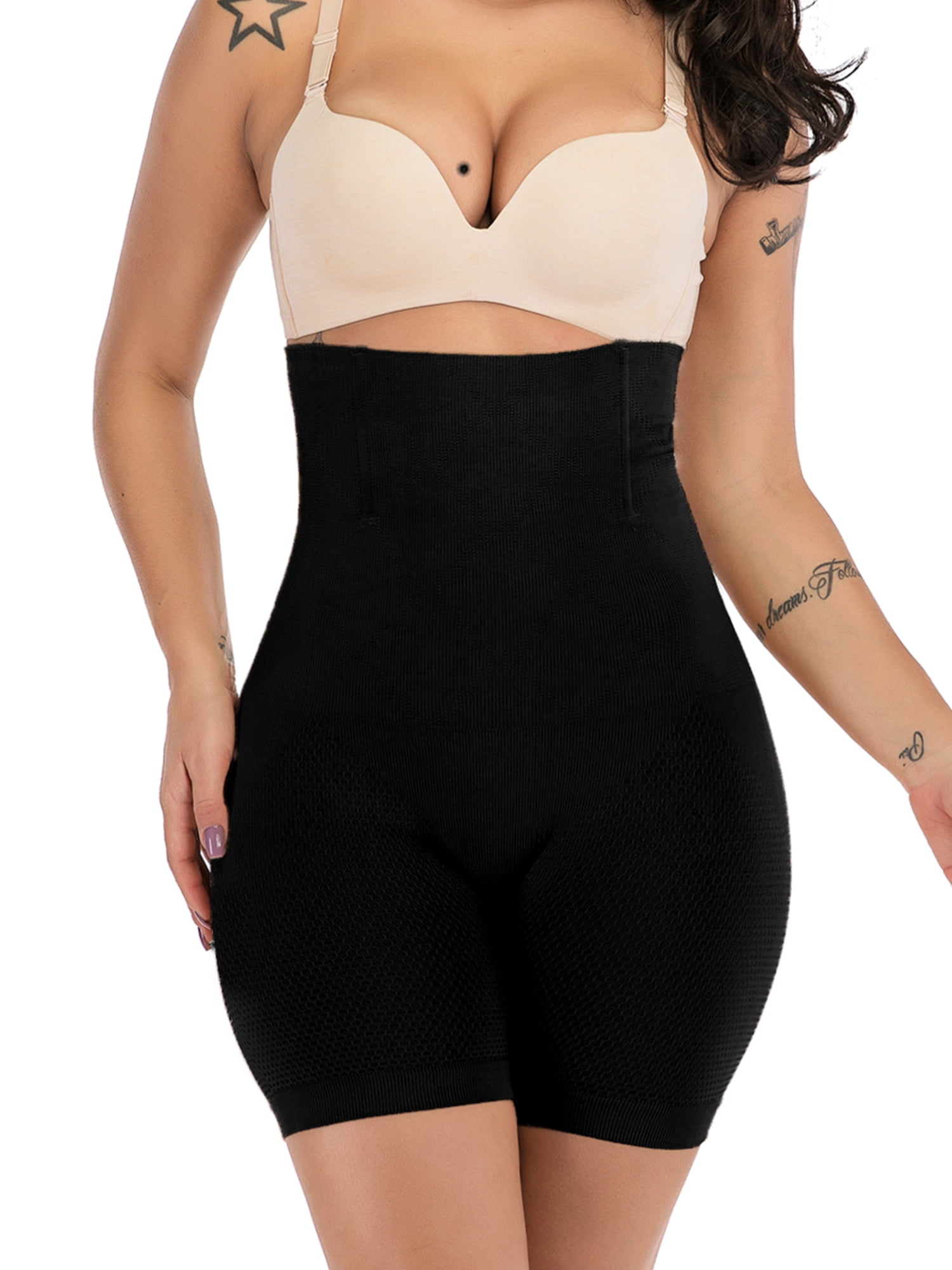 high waisted shaper shorts walmart