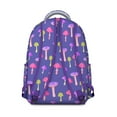 thumbnail image 3 of Fashionable Mushroom Patterned Backpack for Teens Women, Cute School College Bookbag, Spacious Main Compartment for Laptop Notebooks, Ideal Student Gift, 3 of 6