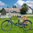 thumbnail image 5 of ABORON Adult Tricycle 7-Speed, 20/24/26-Inch Three Wheel Cruiser Bike with Cargo Basket, Foldable Tricycle for Adults, Women, Men, Seniors Exercise Shopping, 5 of 9