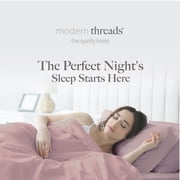 Modern Threads 3-Piece Solid Microfiber Adult Sheet Set, Cameo Rose, Twin