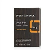 Every Man Jack 2-in-1 Body Bar, Citrus Scrubs, 6oz
