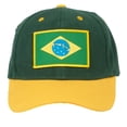 thumbnail image 2 of TOP HEADWEAR Adjustable Country Flag Baseball Caps for Men Womens Unisex Adult, Brazil, 2 of 4