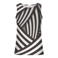 thumbnail image 3 of Qertyioot New Men's Summer Loose Waistcoat Print Sport Round-Neck Tank Features, 3 of 4