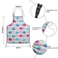 thumbnail image 3 of Cute Hedgehog and Flowers Kids Aprons for Girls and Boys,Adjustable Neck Strap Toddler Aprons for Kids Cooking Baking, 3 of 6