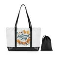 thumbnail image 7 of FORMRS Laptop Tote Bag for Women with 15.6" Computer Compartments Handbag, Autumn Day with Cocoa Pattern, 7 of 7