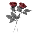 thumbnail image 4 of Rosas artificiales de Halloween con globos oculares, accesorios realistas para disfraz de cosplay. rojo, 4 of 9