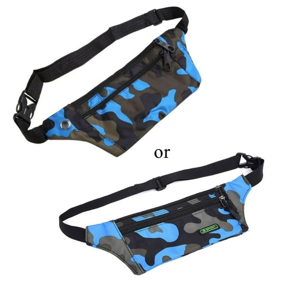 Milue Boys Girls Kids Comouflage Fanny Pack Travel Bum Bag Money Waist Belt Walking Ho