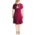 thumbnail image 2 of B. Darlin Womens Juniors Plus Tie Back Fit & Flare Dress, 2 of 2