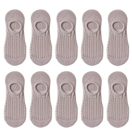 

Zhiyuan 5 Pairs Stretchy Non-Slip Bottoms Women Socks Quick Drying Breathable Hollow Mesh Low Tube Socks Female Accessories