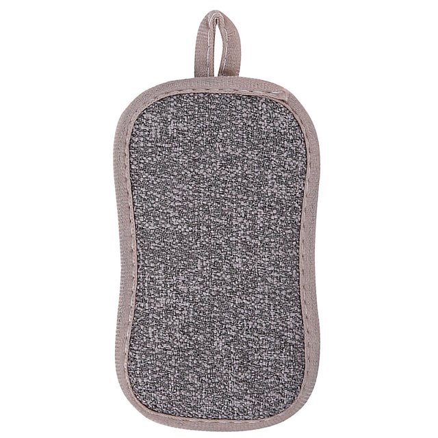 Naiovety Esponja de limpieza antimicrobiana de doble cara, esponjas de melamina, esponja de cocina para lavar platos, estropajo de cocina, Suministros de limpieza para el hogar Gris
