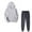 Gray, variant on Auroural Womens Sweatshirts and Pants Women's Fashion Fall Winter Outfits Sports Tracksuits Long Sleeve Pullover Hoodies Pants Suit