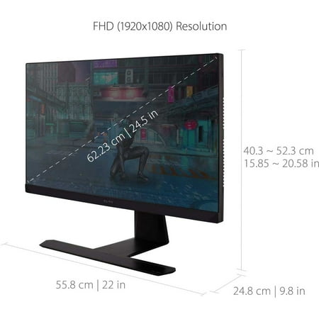 ViewSonic - Elite 24.5 LCD FHD Monitor with HDR (DisplayPort USB, HDMI) - Black
