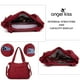 thumbnail image 4 of Angel Kiss Bolsos para mujer con asa superior Hobo bolso espacioso casual bolsos de hombro PU Tote Satchel bolso para mujer, 4 of 5