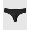 thumbnail image 5 of Culotte String Invisible Sans Démarcation en Noir Smoking, 5 of 5