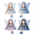 thumbnail image 2 of Fairy Patchwork Sewing DIY Craft Kit, Floral Fabric Elf Doll Making Set with Butterfly Wings, Complete Starter Supplies for Beginner Handmade Home Decor (F), 2 of 8
