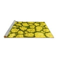 thumbnail image 2 of Ahgly Company Machine Washable Indoor Rectangle Abstract Yellow Contemporary Area Rugs, 3' x 5', 2 of 4