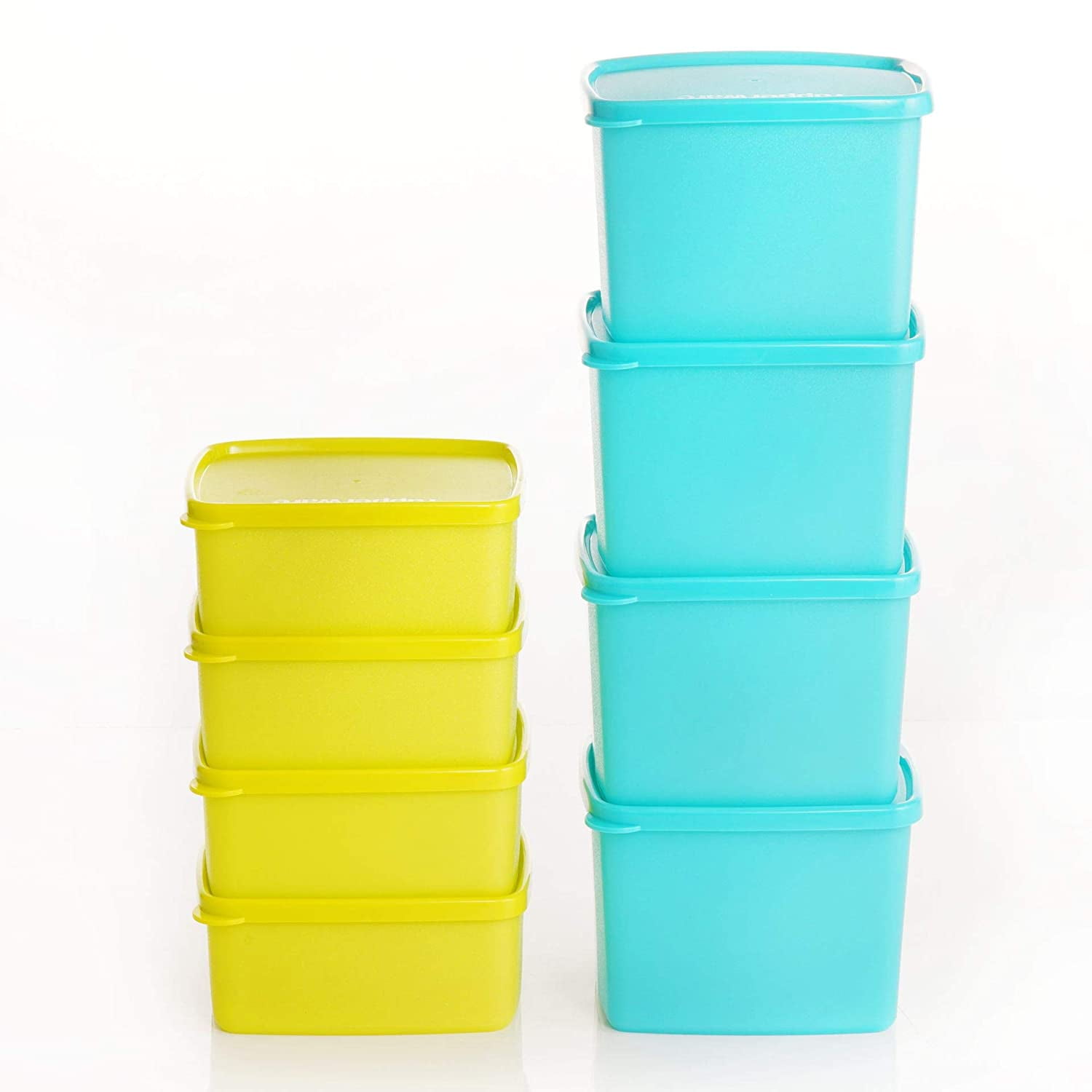 Tupperware Cool n Fresh Plastic Container (Blue, Green ; 490ml, 800ml