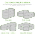 thumbnail image 4 of Best Choice Products 63in Oval Metal Raised Garden Bed, Customizable Outdoor Planter for Gardening, Plants - Silver, 4 of 9