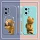 thumbnail image 4 of Funda de silicona líquida para OPPO FIND X6 X3 REALME X7 X50 RENO 2 4Z 4 6 Lite 5Z 5F 4G 5G PRO, bonito oso de peluche, 4 of 5