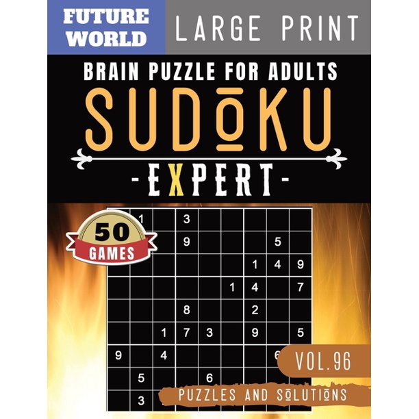sudoku puzzles book sudoku expert sudoku extreme hard brain improvement games for expert series 96 large print paperback walmart com