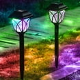 thumbnail image 4 of Sunjoy Tech 2Pcs Outdoor Solar Lights IP65 Waterproof No Wiring Required Automatic Charging with Light Sensor Outdoor Landscape Lighting Solar Lamps Garden Supplies, 4 of 8