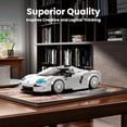 thumbnail image 6 of Ylutex Speed Champion C850 Racing Car Building Block Kit with Acrylic Display Case, 27070 Collectible Model Car Kits, Building Blocks Kit Racing Toy Cars for Adult(388 PCS), 6 of 7