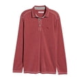 thumbnail image 2 of $118 Tommy Bahama Big and Tall Paradiso Cove Long-Sleeve Polo Rose Red, 3XLT, 2 of 2