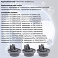 thumbnail image 5 of RDEXP 8 x Plastic Mounting Bracket Rack Roller Set Replacement for Samsung Dishwasher, 5 of 5